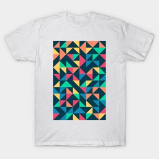 Creative Geometric Colourful Triangle Pattern #24 T-Shirt